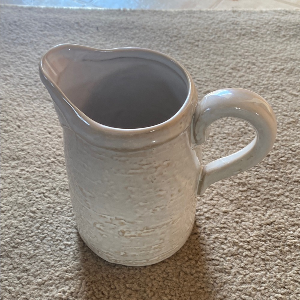 COPY - Elegant Cream Ceramic Pitcher